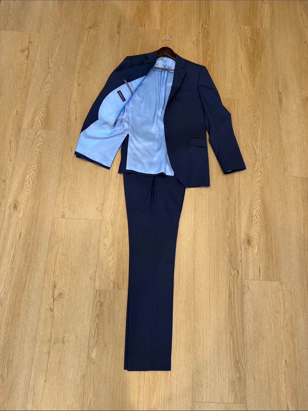 Men's Navy Suit Jacket and Trousers - Modern Tailored Two-Piece